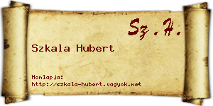 Szkala Hubert névjegykártya